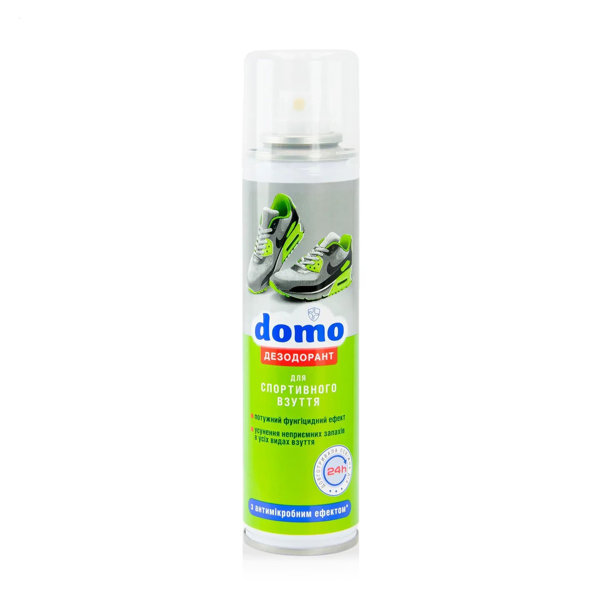 Дезодорант для спортивного взуття domo з антимікробним ефектом, 150 мл